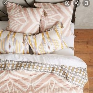 Anthropologie Daybreak King Quilt and 2 Shams